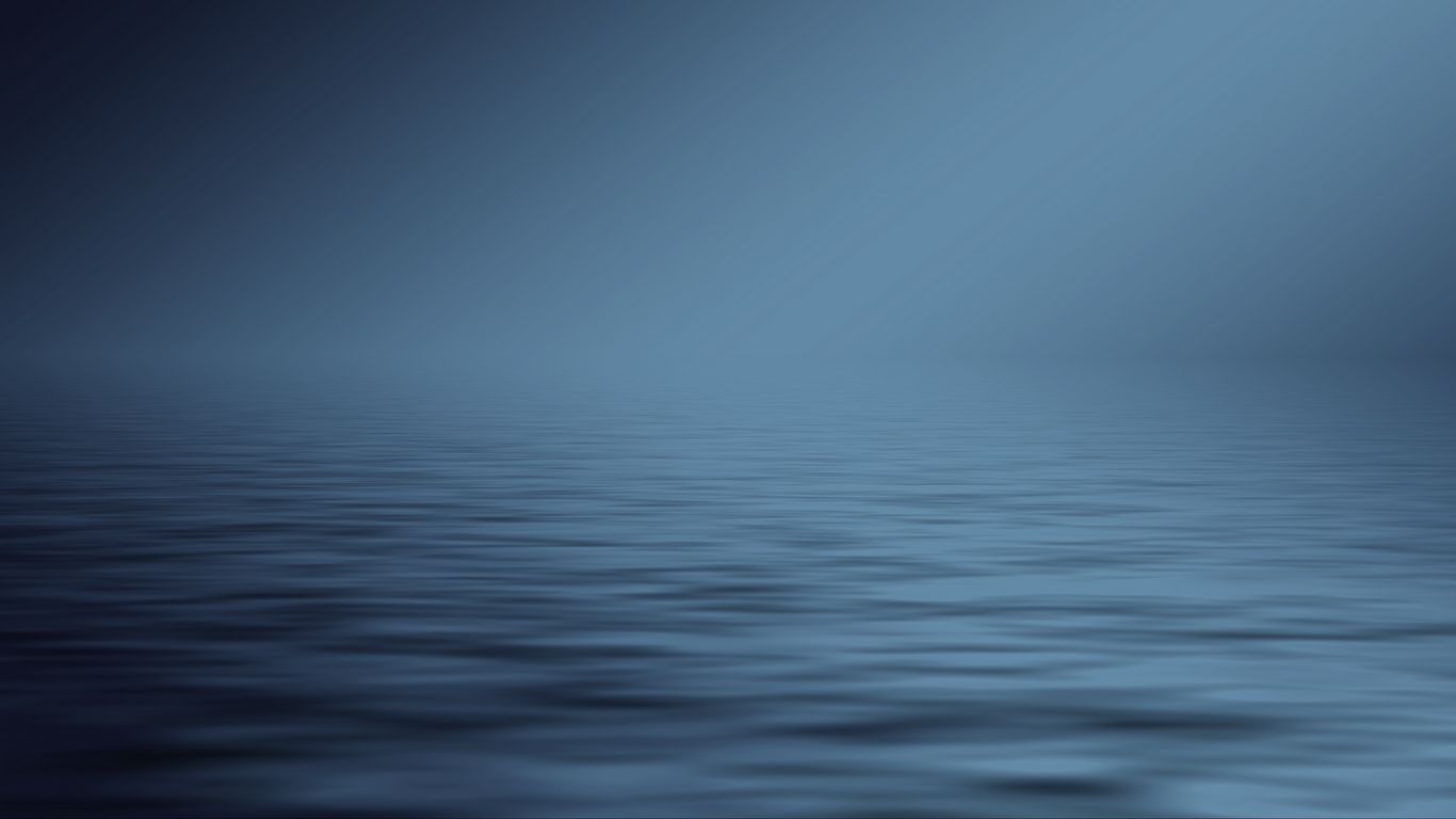 1366x768 Wallpaper sea, horizon, minimalism, gray