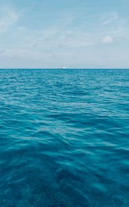 Preview wallpaper sea, horizon, ship
