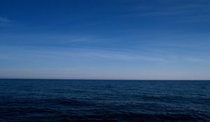 Preview wallpaper sea, horizon, sky, ripples, waves
