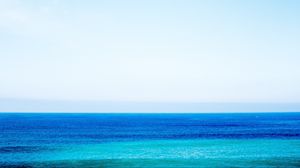 Preview wallpaper sea, horizon, sky, blue