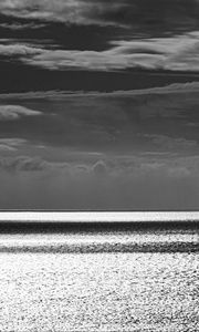 Preview wallpaper sea, horizon, sky, bw
