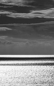 Preview wallpaper sea, horizon, sky, bw