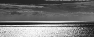 Preview wallpaper sea, horizon, sky, bw