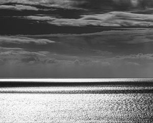 Preview wallpaper sea, horizon, sky, bw