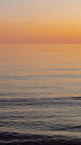 Preview wallpaper sea, horizon, sunrise, gradient, nature