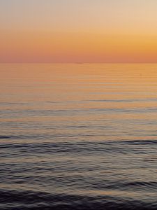 Preview wallpaper sea, horizon, sunrise, gradient, nature