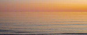 Preview wallpaper sea, horizon, sunrise, gradient, nature