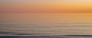 Preview wallpaper sea, horizon, sunrise, gradient, nature