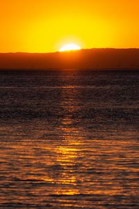 Preview wallpaper sea, horizon, sunset, sun