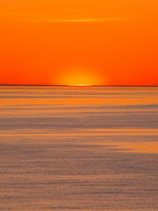 Preview wallpaper sea, horizon, sunset, nature