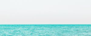 Preview wallpaper sea, horizon, waves, minimalism, water, ripples