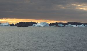 Preview wallpaper sea, iceberg, stones, landscape