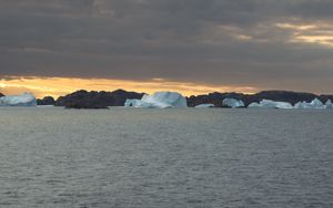 Preview wallpaper sea, iceberg, stones, landscape