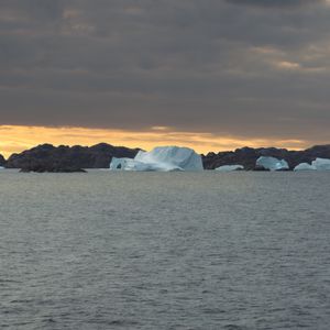 Preview wallpaper sea, iceberg, stones, landscape