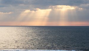 Preview wallpaper sea, island, aerial view, nature, horizon