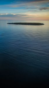 Preview wallpaper sea, island, evening, nature