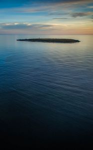 Preview wallpaper sea, island, evening, nature