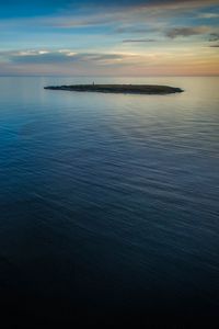 Preview wallpaper sea, island, evening, nature