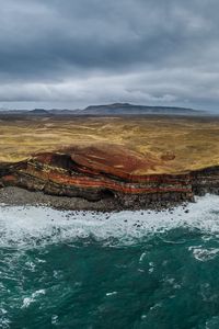 Preview wallpaper sea, island, rocks, cave, landscape