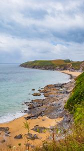 Preview wallpaper sea, landscape, coast, stones, nature