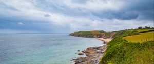 Preview wallpaper sea, landscape, coast, stones, nature