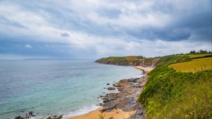 Preview wallpaper sea, landscape, coast, stones, nature