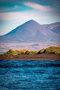 Preview wallpaper sea, mountain, trees, island