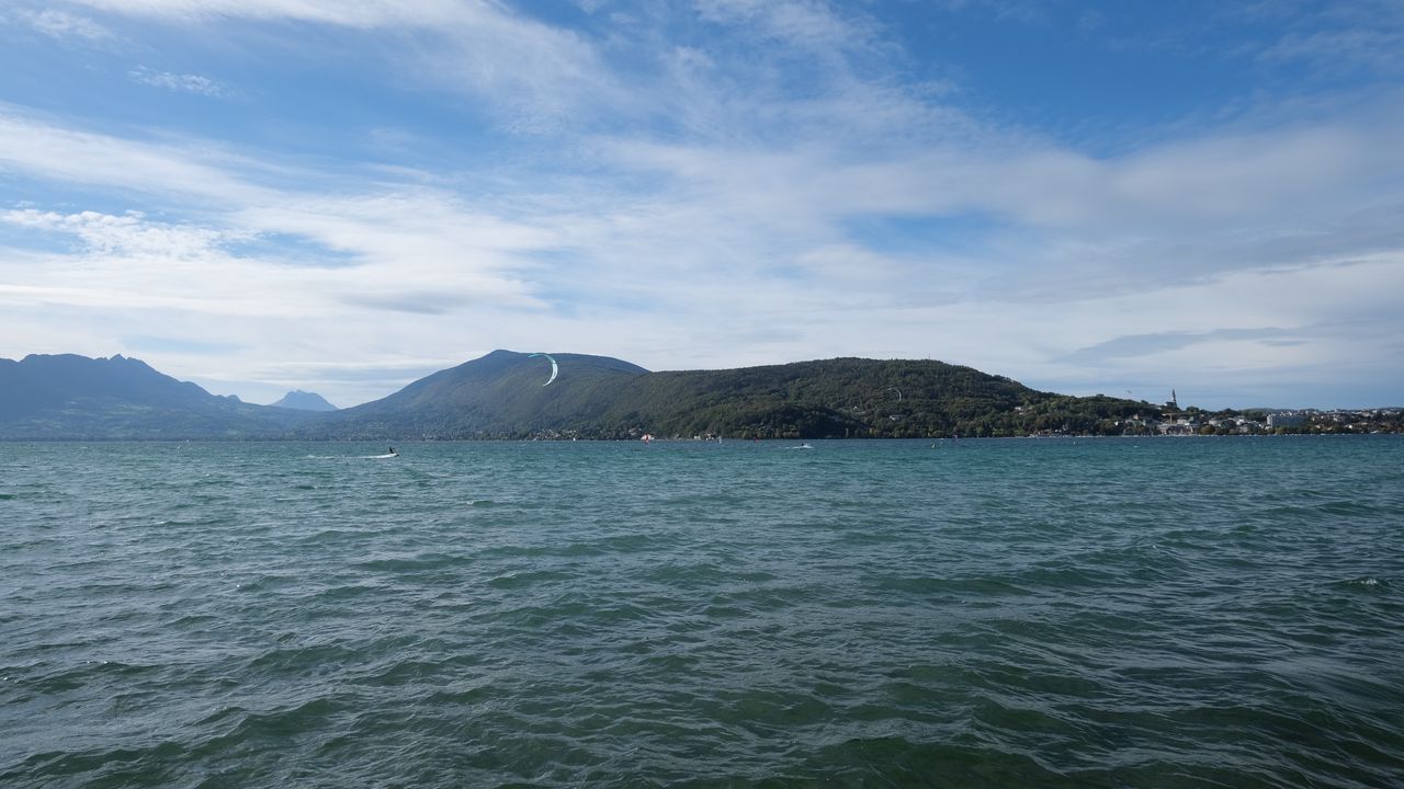 Wallpaper sea, mountains, landscape, nature, sky