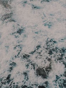 Preview wallpaper sea, ocean, foam, surf, waves