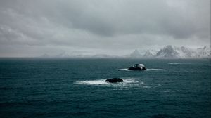 Preview wallpaper sea, ocean, fog