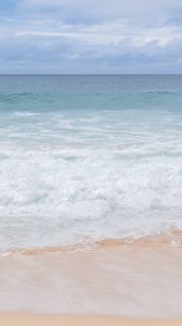 Preview wallpaper sea, ocean, horizon, sea foam, nature