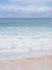 Preview wallpaper sea, ocean, horizon, sea foam, nature