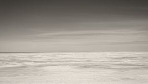 Preview wallpaper sea, ocean, horizon, sky, bw