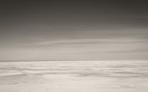 Preview wallpaper sea, ocean, horizon, sky, bw