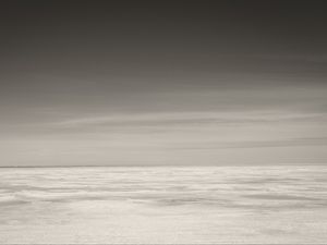 Preview wallpaper sea, ocean, horizon, sky, bw