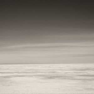 Preview wallpaper sea, ocean, horizon, sky, bw