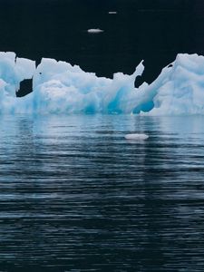 Preview wallpaper sea, ocean, mountains, iceberg, shadow