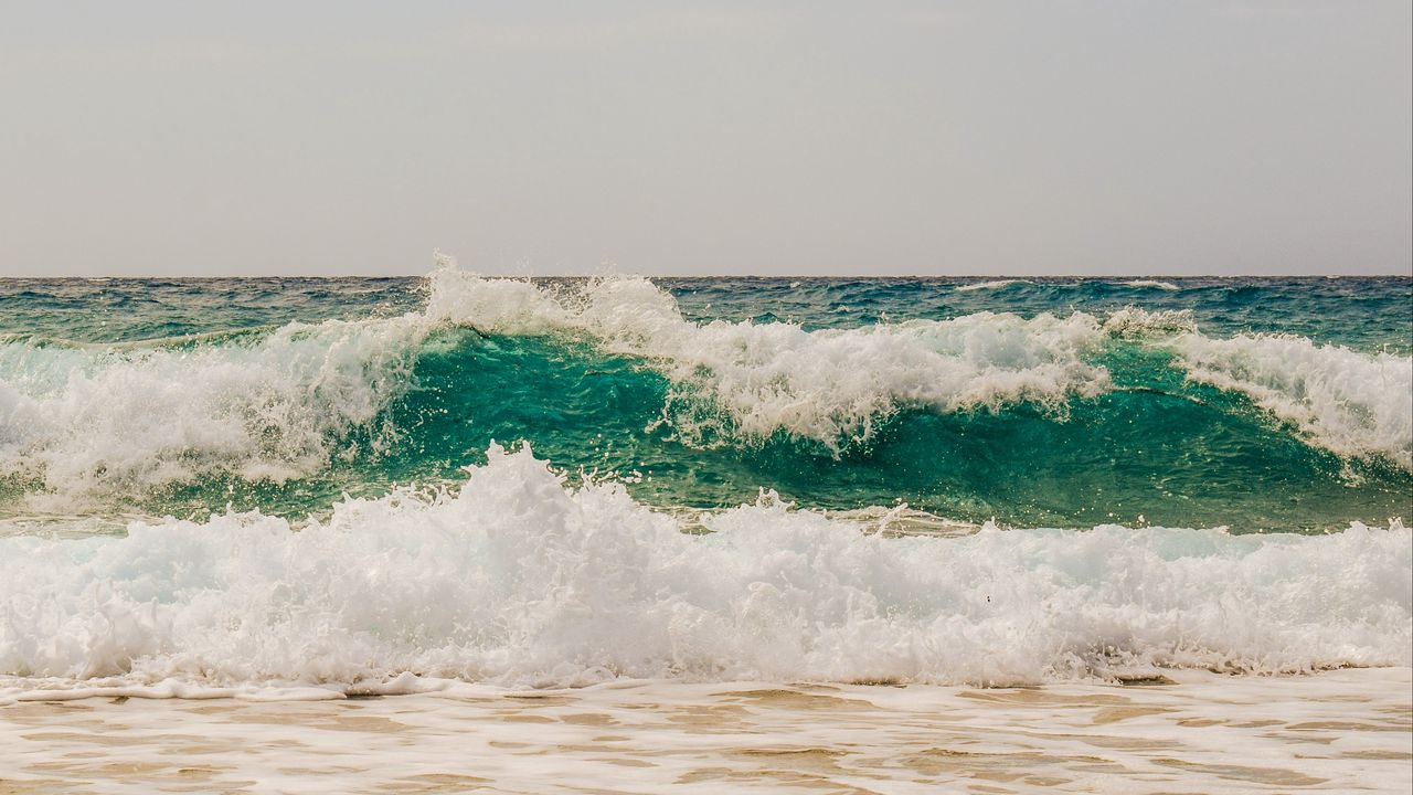 Wallpaper sea, ocean, surf, foam, waves