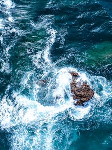 Preview wallpaper sea, ocean, surf, foam