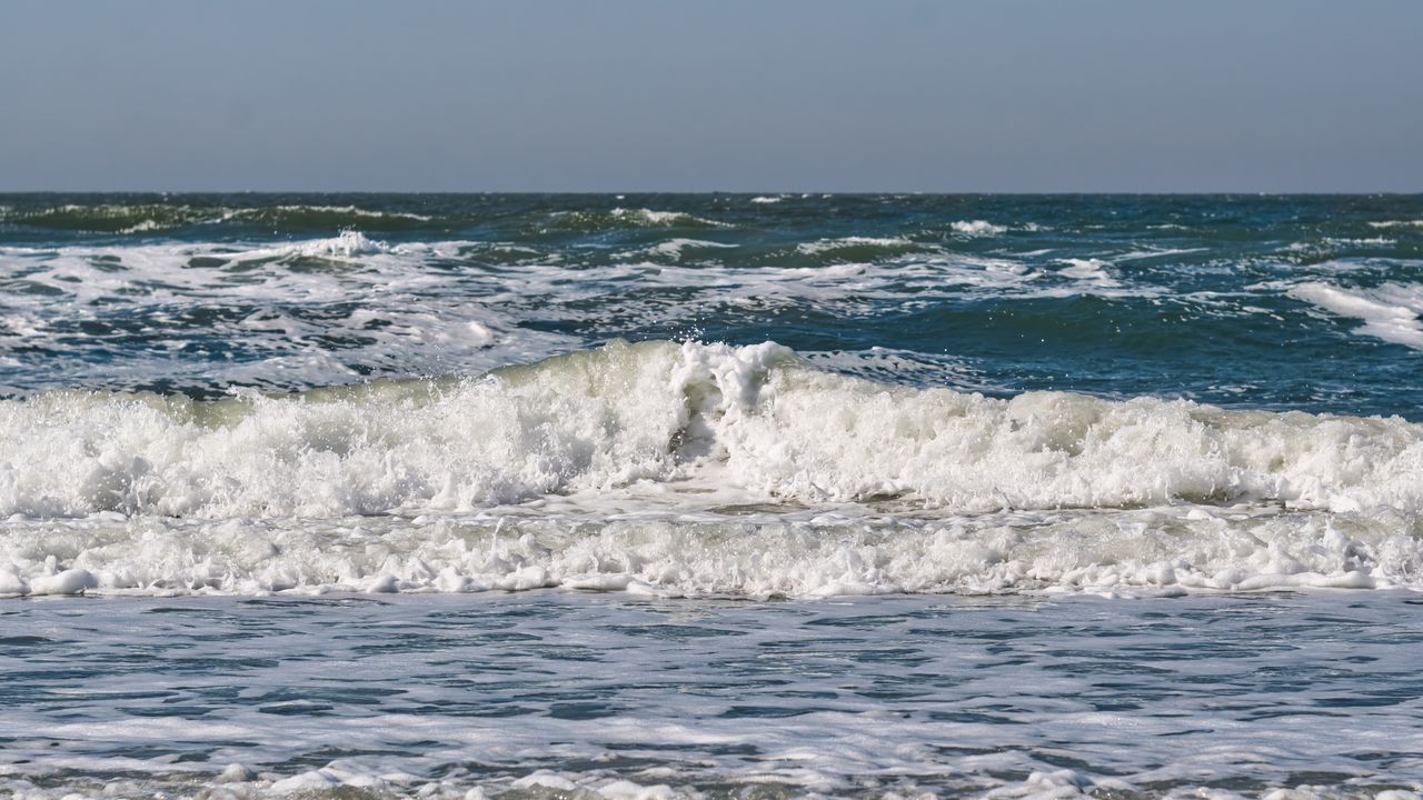 Wallpaper sea, ocean, wave, horizon, landscape