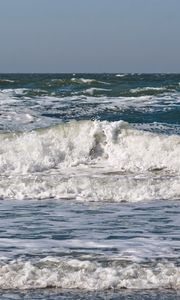 Preview wallpaper sea, ocean, wave, horizon, landscape