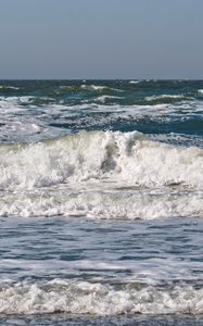 Preview wallpaper sea, ocean, wave, horizon, landscape