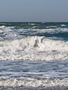 Preview wallpaper sea, ocean, wave, horizon, landscape