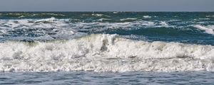 Preview wallpaper sea, ocean, wave, horizon, landscape