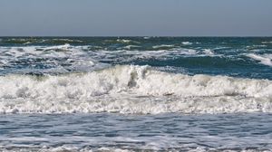 Preview wallpaper sea, ocean, wave, horizon, landscape