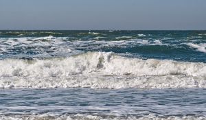 Preview wallpaper sea, ocean, wave, horizon, landscape