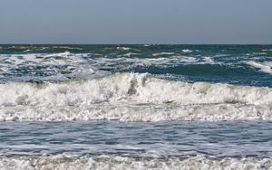 Preview wallpaper sea, ocean, wave, horizon, landscape