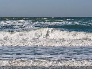 Preview wallpaper sea, ocean, wave, horizon, landscape
