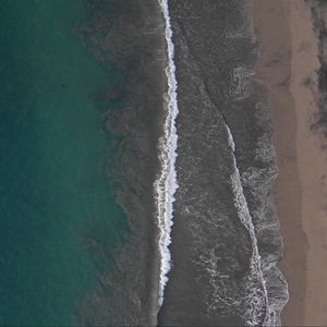 Preview wallpaper sea, ocean, waves, sea foam, aerial view