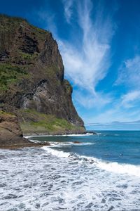 Preview wallpaper sea, ocean, waves, rocks, bay, nature